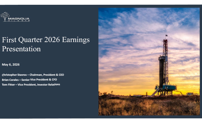 Image of 3Q 2025 Magnolia Oil & Gas Earnings Presentation