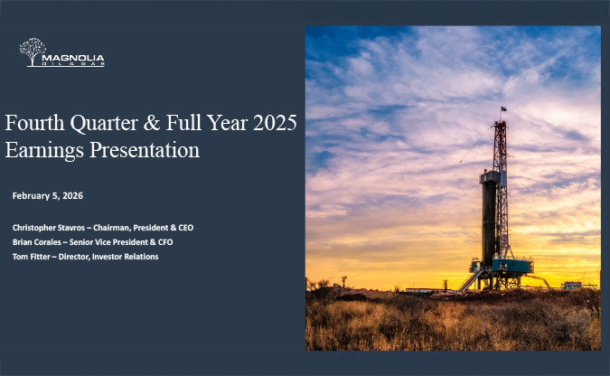 Image of 3Q 2025 Magnolia Oil & Gas Earnings Presentation